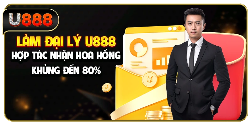 Làm Đại Lý U888 - Hợp Tác Nhận Hoa Hồng Khủng Đến 80%
