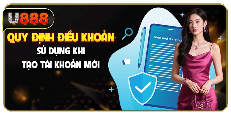 Quy định điều khoản sử dụng khi tạo tài khoản mới